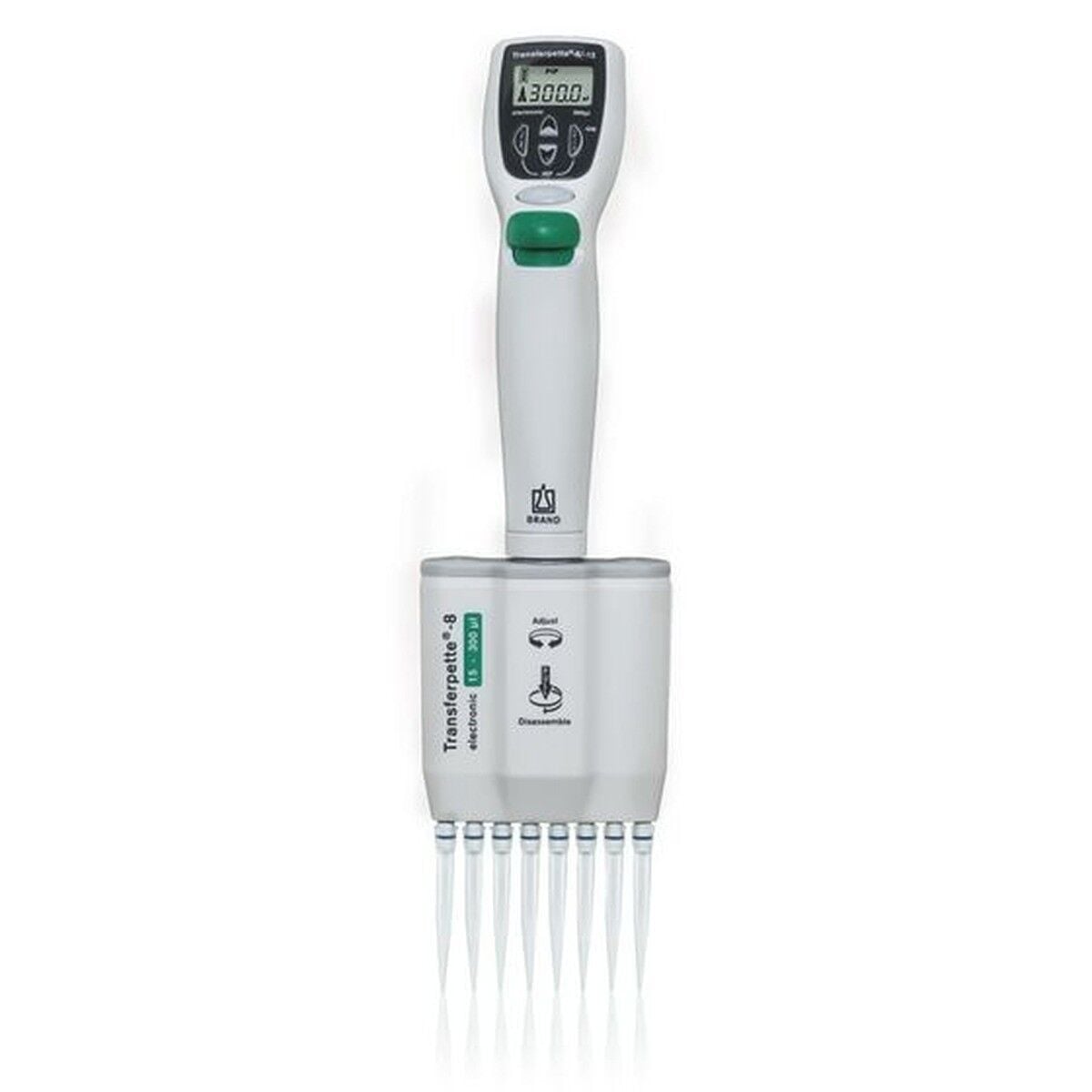 BRAND Transferpette Electronic-8 705406 15–300 µL Çok Kanallı Pipet