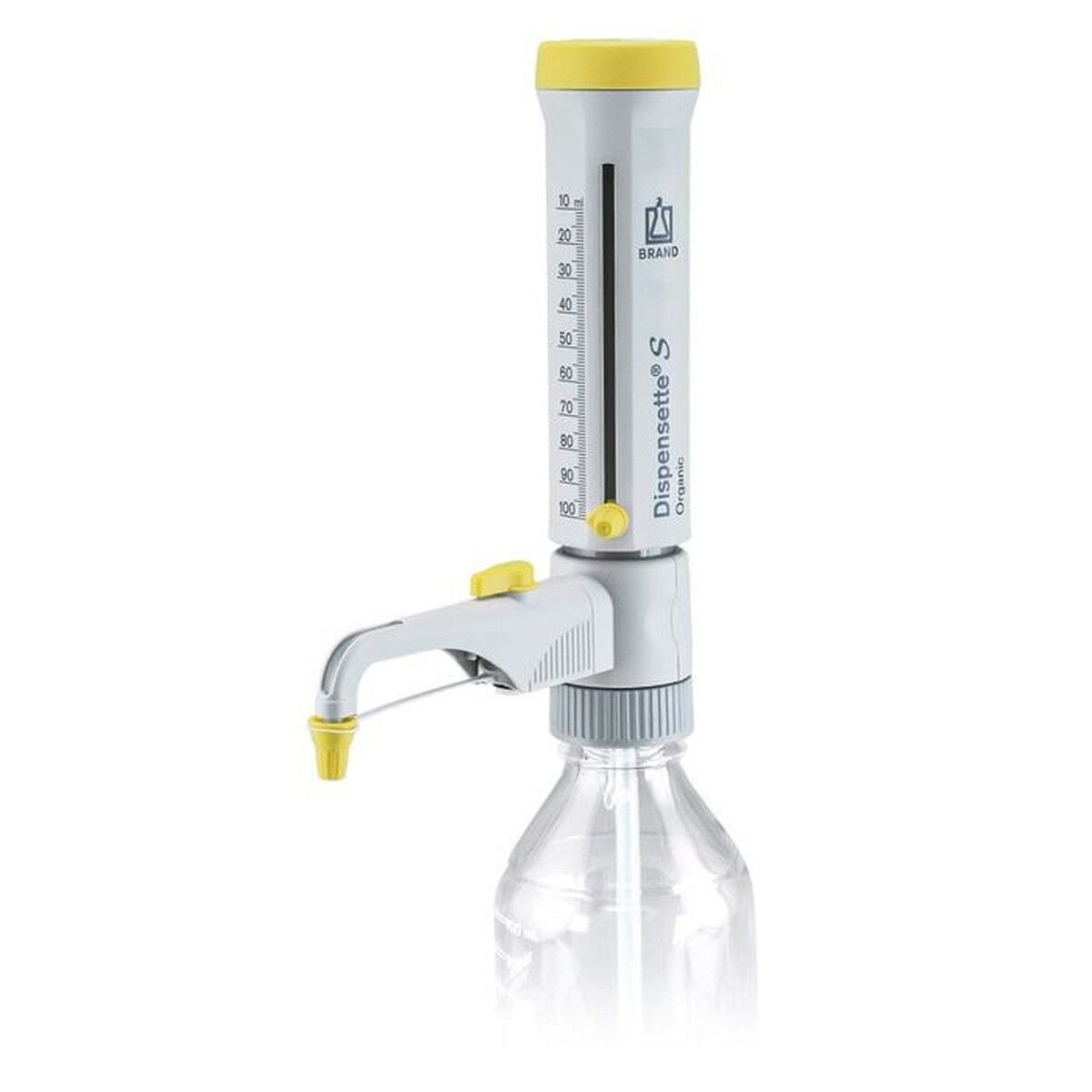 BRAND Dispensette S Organic Analog Geri Dönüş Valfli Ayarlanabilir Hacimli Dispenser 4630171 | 10–100 mL