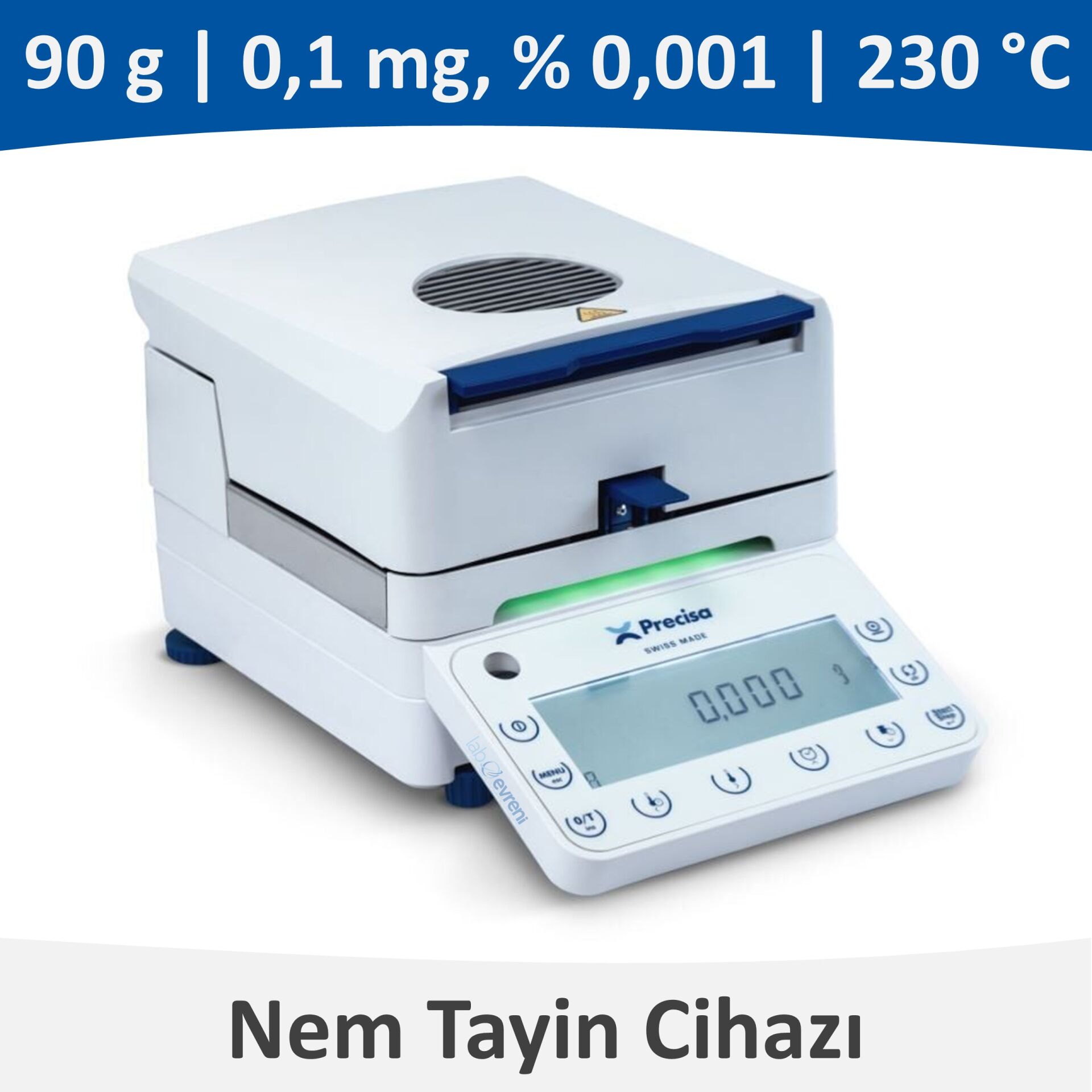 Precisa PBM 60-HR Nem Tayin Cihazı | +30... +230 °C | 124 gr | 0,1 mg