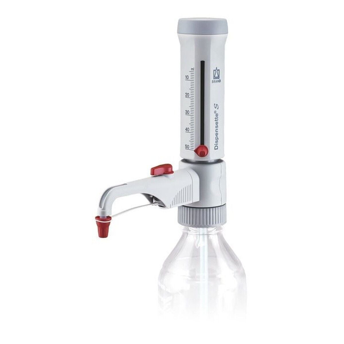 BRAND Dispensette S Analog Geri Dönüş Valfli Ayarlanabilir Hacimli Dispenser 4600161 | 5–50 mL