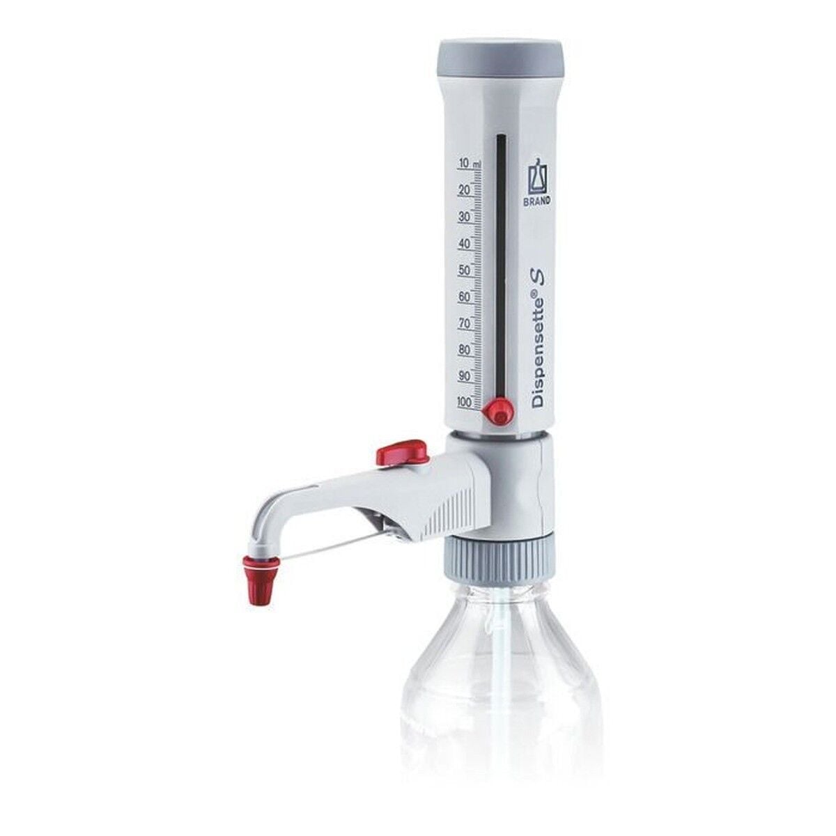 BRAND Dispensette S Analog Geri Dönüş Valfli Ayarlanabilir Hacimli Dispenser 4600171 | 10–100 mL