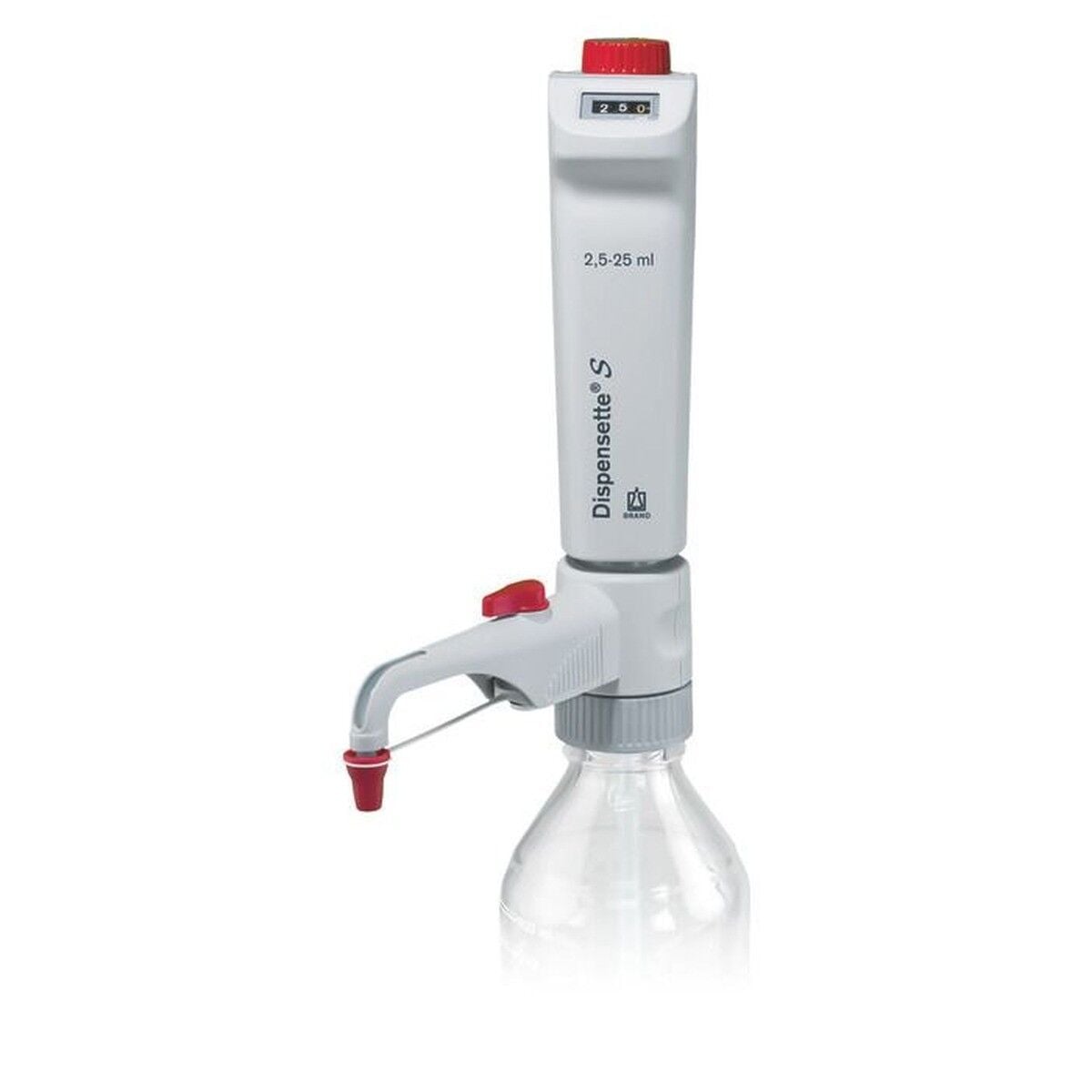 BRAND Dispensette S Dijital Geri Dönüş Valfli Ayarlanabilir Hacimli Dispenser 4600351 | 2,5–25 mL