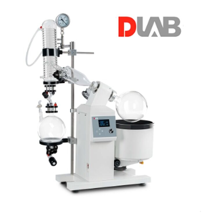 DLAB RE500-E Pilot Ölçekli Dijital Kontrol Rotary Evaporatör 20... 180 rpm / 100 °C Motorlu Lift