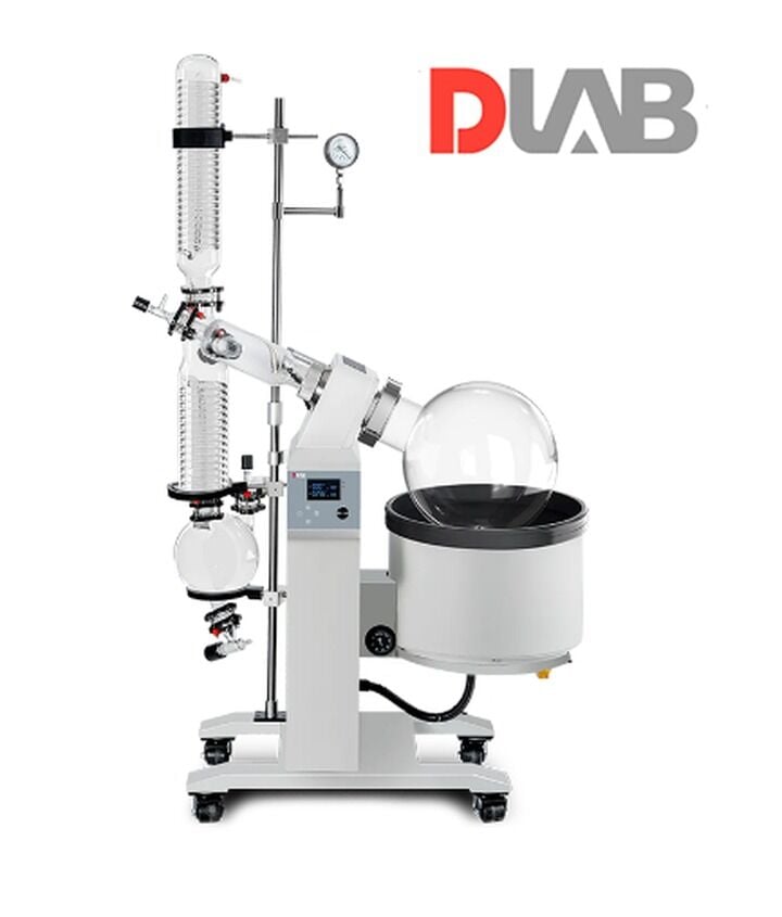 DLAB RE5000-E Pilot Ölçekli Dijital Kontrollü Rotary Evaporatör 20... 130 rpm / 50 L / 100 °C Motorlu Lift