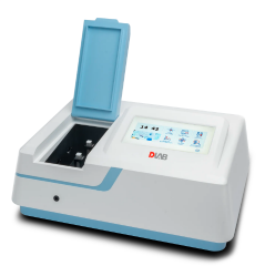 DLAB SP-UV3101 UV-VIS Spektrofotometre | 190–1100 nm Dalga Boyu Aralığı | HYBEC Tungsten ve Milaras Döteryum Lambalı | GLP/GMP Standartlarına Uygun