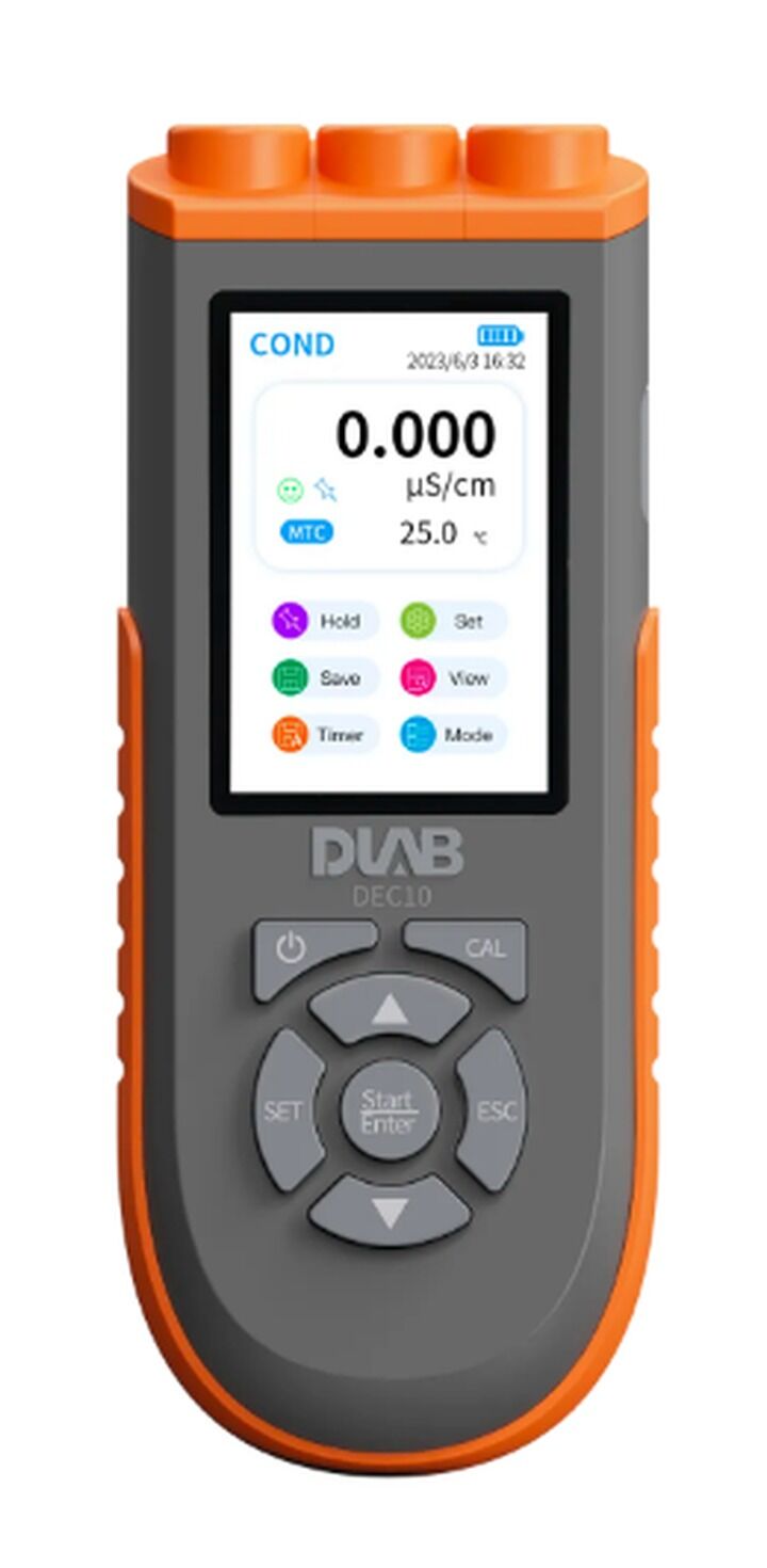 DLAB DEC10 İletkenlik TDS Tuzluluk Direnç ve Sıcaklık Ölçer 0... 2000.0 mS/cm / 0.0 mg/L... 100.0 g/L / 0... 100 ppt / 5.000 Ω·cm... 100.0 MΩ·cm / 0... 100 °C