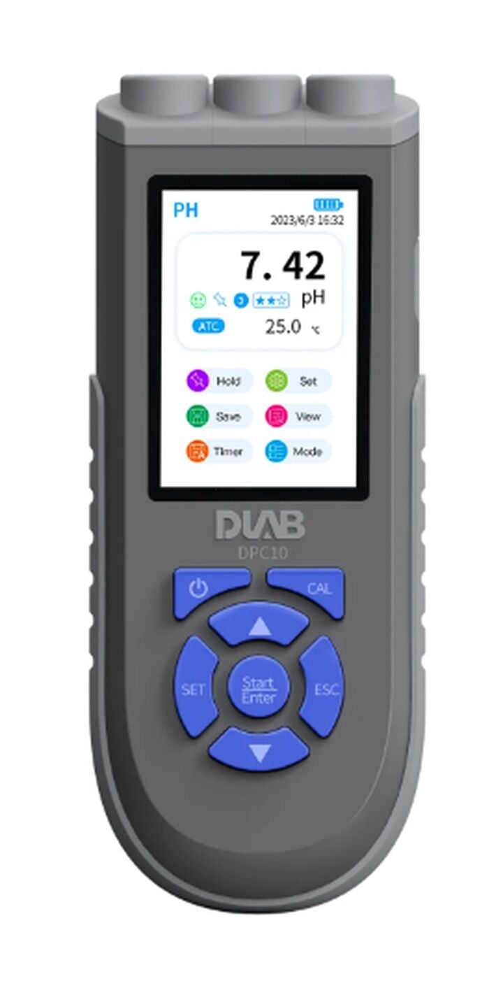 DLAB DPC10 Taşınabilir Ölçüm Cihazı | pH, ORP, İletkenlik, TDS, Tuzluluk, Direnç, Sıcaklık