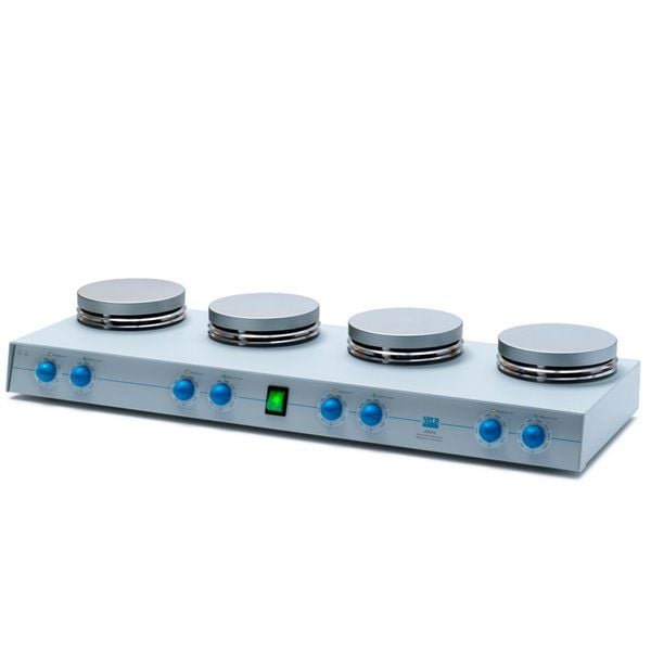 VELP AM4 Çoklu Isıtıcılı Manyetik Karıştırıcı | 1500 Rpm | 4X15 Litre | 370 °C