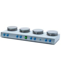 VELP AM4 Çoklu Isıtıcılı Manyetik Karıştırıcı | 1500 Rpm | 4X15 Litre | 370 °C