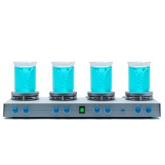VELP AM4 Çoklu Isıtıcılı Manyetik Karıştırıcı | 1500 Rpm | 4X15 Litre | 370 °C