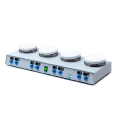 VELP AM4 Digital PRO Çoklu Isıtıcılı Manyetik Karıştırıcı | 1500 Rpm | 4 X 20 Litre | 370 °C