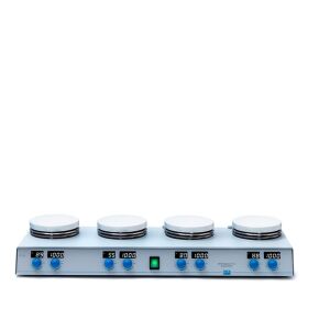 VELP AM4 Digital Çoklu Isıtıcılı Manyetik Karıştırıcı | 1500 Rpm | 4 X 20 Litre | 370 °C