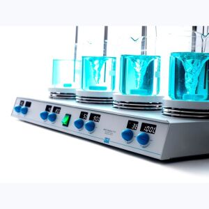 VELP AM4 Digital Çoklu Isıtıcılı Manyetik Karıştırıcı | 1500 Rpm | 4 X 20 Litre | 370 °C