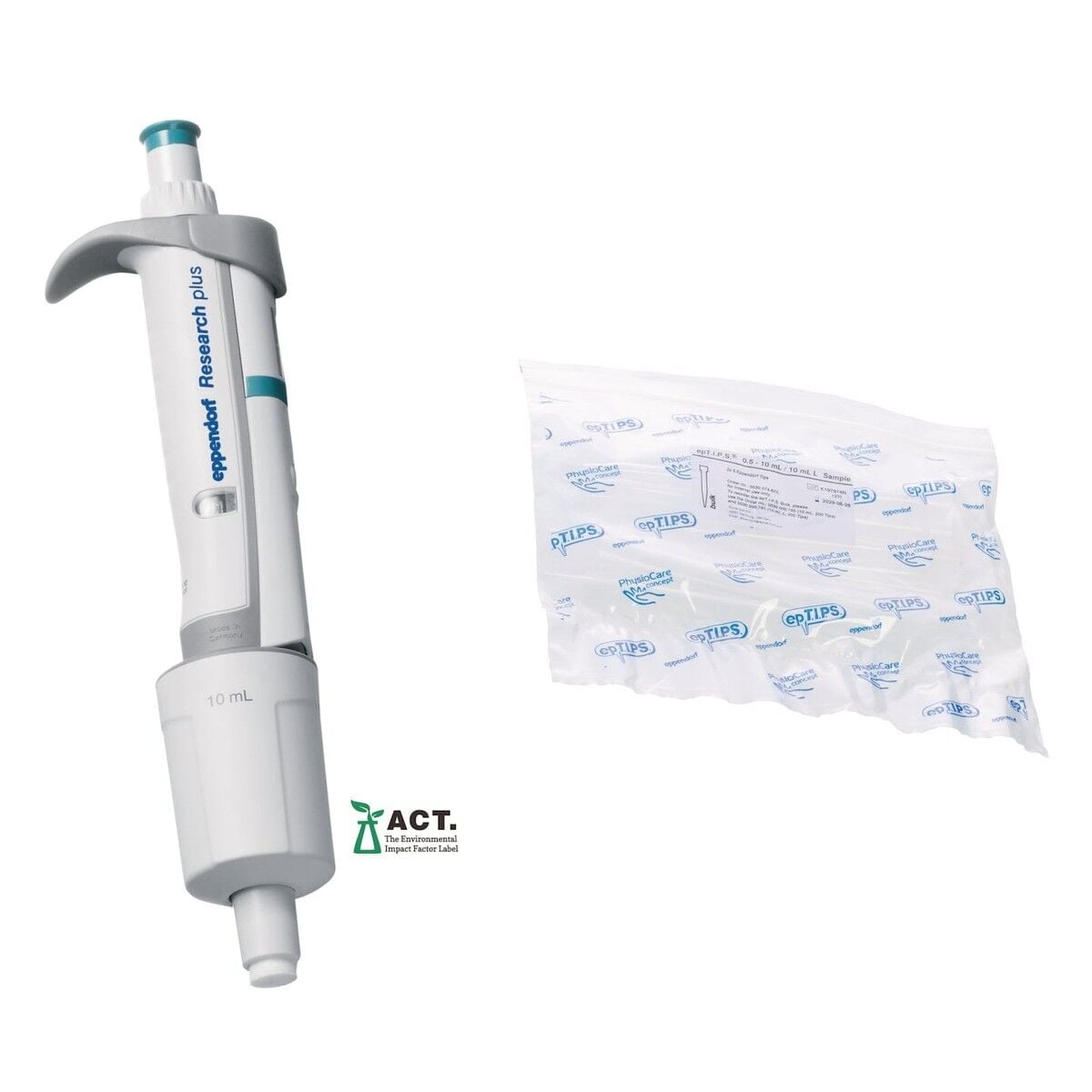 EPPENDORF Research plus 3123000080 Otomatik Pipet | Tek kanal | 1–10 mL
