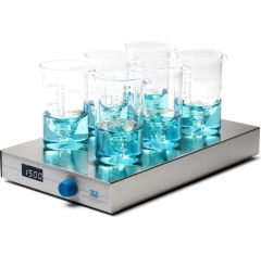 Velp MULTISTIRRER 6 Bölmeli Çoklu Dijital Manyetik Karıştırıcı | 80... 1500 Rpm | 6 x 400 mL
