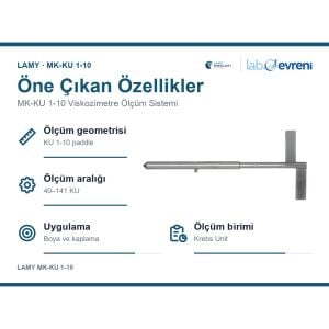 LAMY MK-KU 1-10 Viskozimetre Ölçüm Sistemi