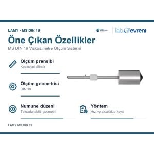 LAMY MS DIN 19 Viskozimetre Ölçüm Sistemi