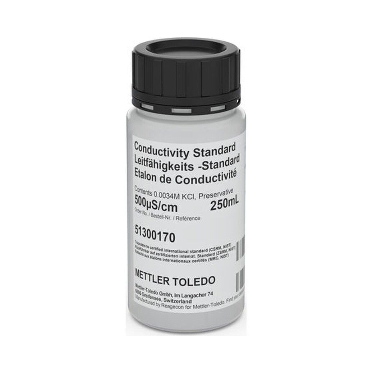 METTLER TOLEDO 500 µS/cm İletkenlik Standardı | 250 mL