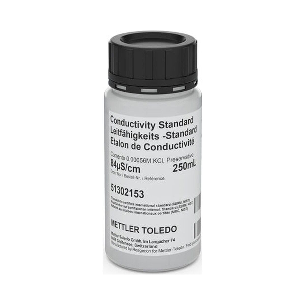 METTLER TOLEDO 84 µS/cm İletkenlik Standardı | 250 mL