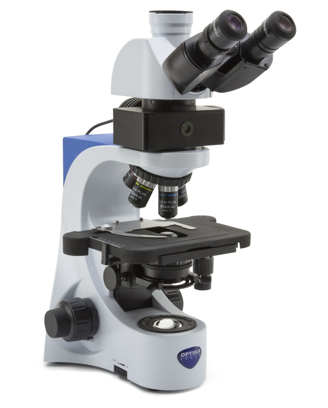 OPTIKA B-383LD Trinoküler Floresan Mikroskop - LED Araştırma Mikroskobu 1000x