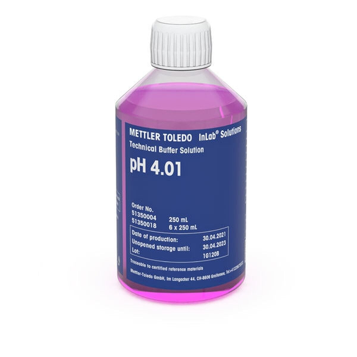 METTLER TOLEDO Technical Buffer pH 4.01 Tampon Çözelti | 250 mL