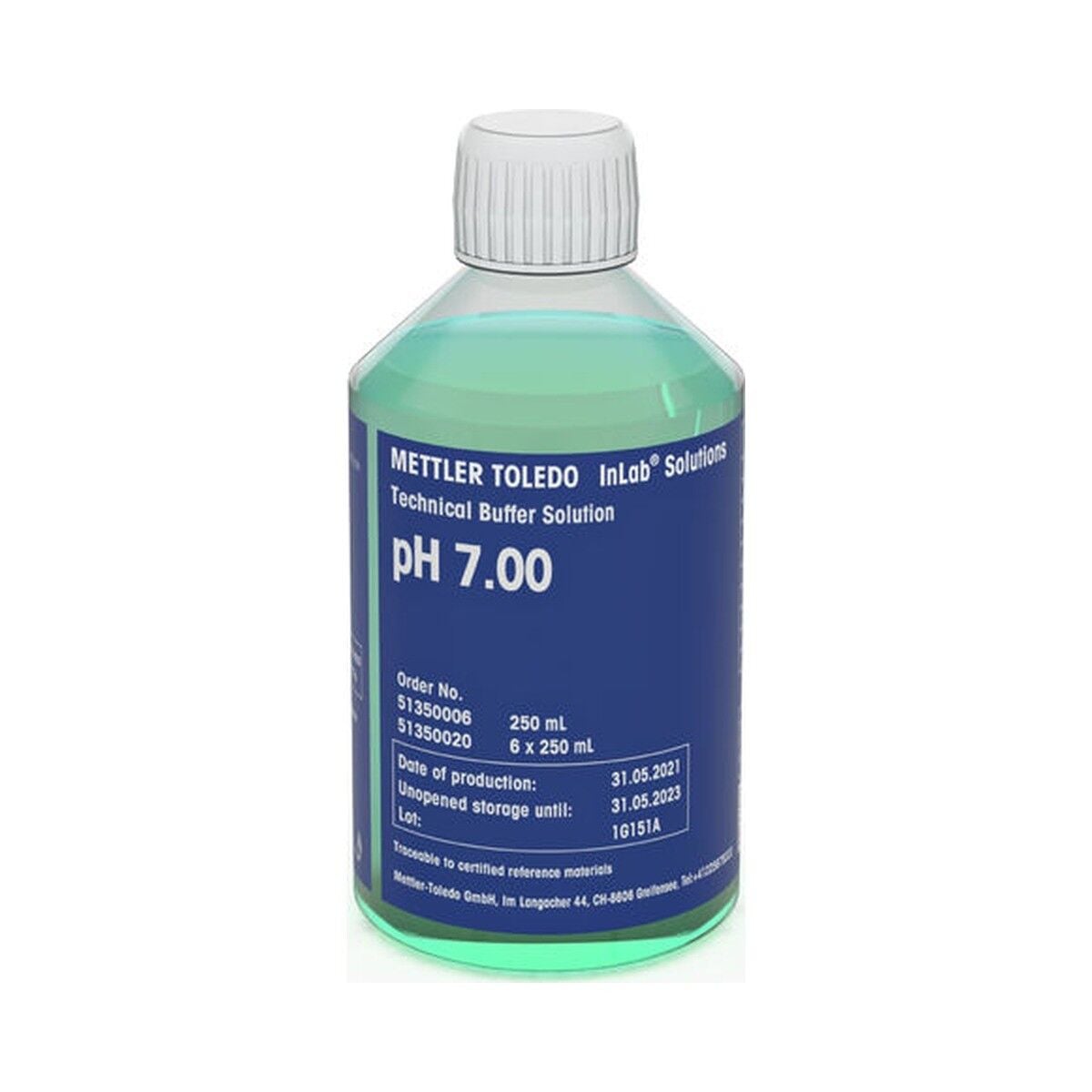 METTLER TOLEDO Technical Buffer pH 7.00 Tampon Çözelti | 250 mL