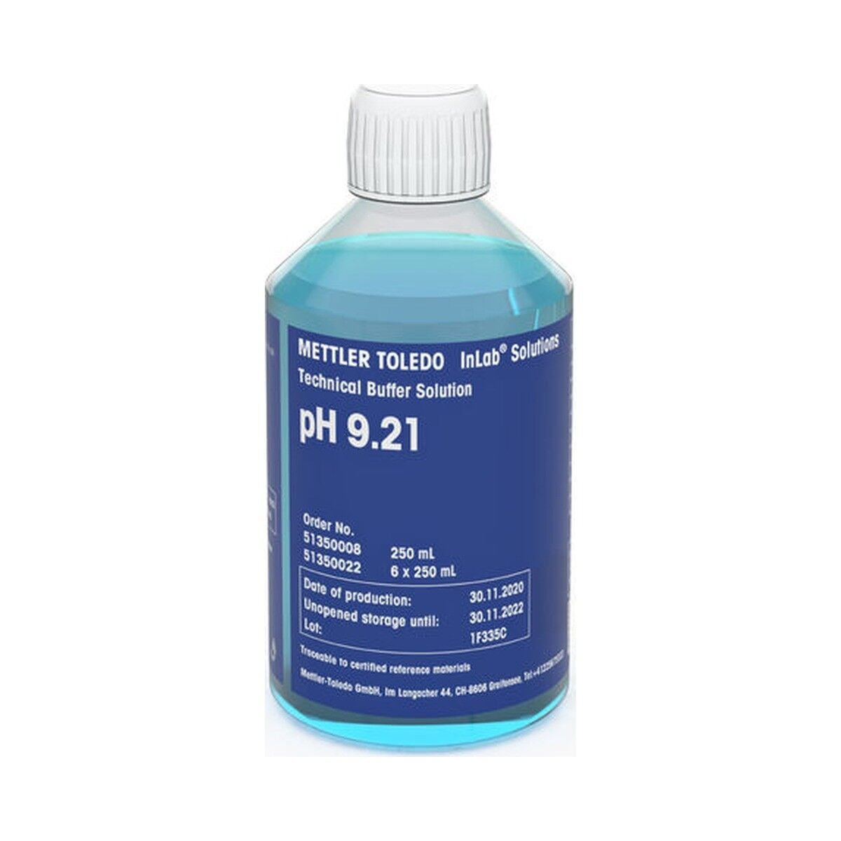 METTLER TOLEDO Technical Buffer pH 9.21 Tampon Çözelti | 250 mL