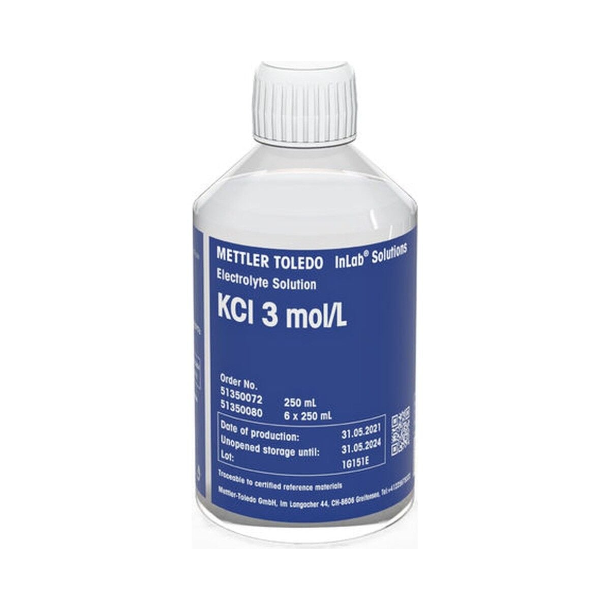 METTLER TOLEDO 3 mol/L KCl Elektrolit Çözeltisi | 250 mL