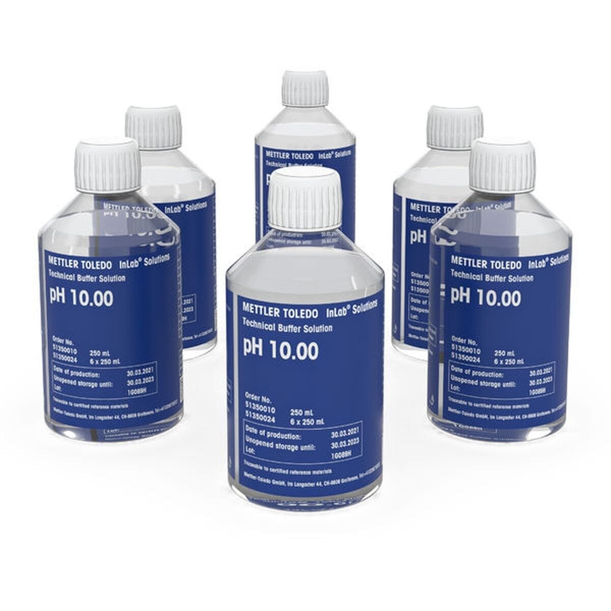METTLER TOLEDO Technical Buffer pH 10.00 Tampon Çözelti | 6 × 250 mL