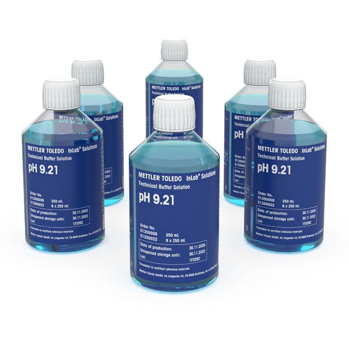 METTLER TOLEDO Technical Buffer pH 9.21 Tampon Çözelti | 6 × 250 mL