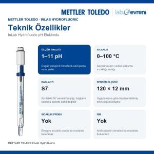 METTLER TOLEDO InLab Hydrofluoric pH Elektrodu | 1–11 pH | S7