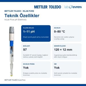 METTLER TOLEDO InLab Pure pH Elektrodu | 1–11 pH | S7