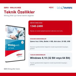 EBRO Winlog.Web Yazılım | EBI 25 Yazılımı Network