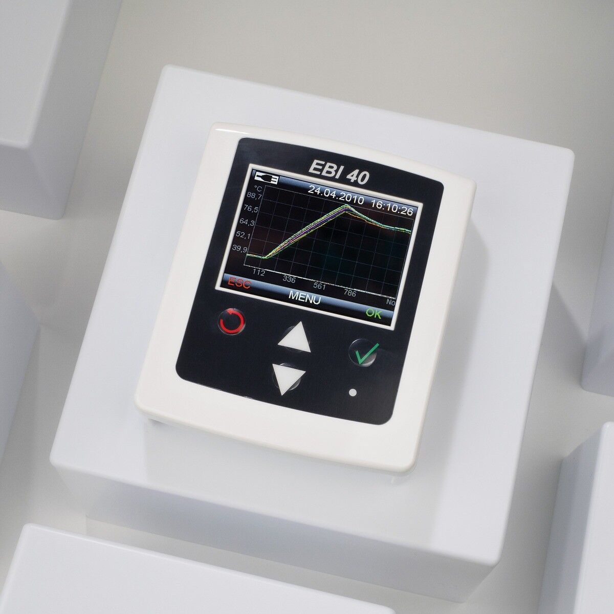 EBRO EBI 40 TC-02 Veri Kaydedici | Sıcaklık Kaydedici -200 °C...+1200 °C LCD ekranlı Proba göre