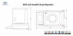 Weightlab WSA-224X Analitik Terazi | WS-D Yoğunluk Kiti Dahil Set