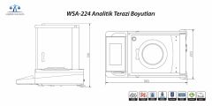 Weightlab WSA-224X Analitik Terazi | WS-D Yoğunluk Kiti Dahil Set