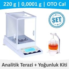 Weightlab WSA-224X Analitik Terazi | WS-D Yoğunluk Kiti Dahil Set