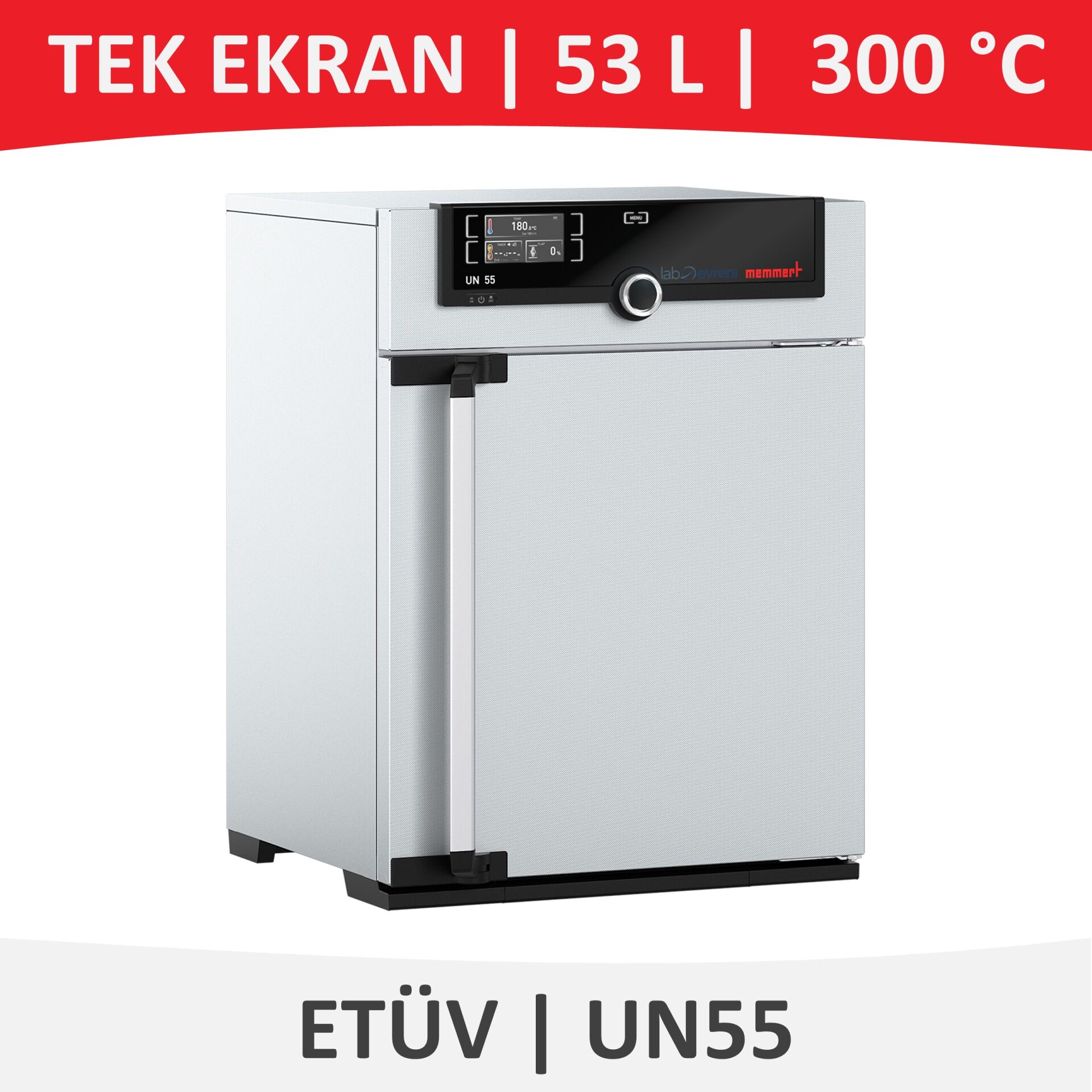 MEMMERT UN 55 Etüv | Doğal Hava Sirkülasyonlu | 53 L | 300 °C