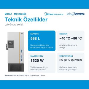 Midea MD-86L568 Ultra Derin Dondurucu | 568 L