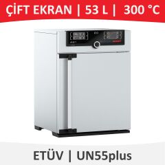 MEMMERT UN 55plus Etüv | Doğal Hava Sirkülasyonlu | 53 L | 300 °C | Çift Ekranlı