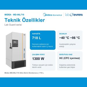 Midea MD-86L718 Ultra Derin Dondurucu | 718 L