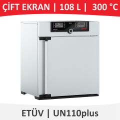 MEMMERT UN 110plus Etüv | Doğal Hava Sirkülasyonlu | 108 L | 300 °C | Çift Ekranlı