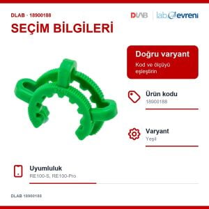 DLAB 18900188 Buharlaştırma Balonu Klipsi Yeşil