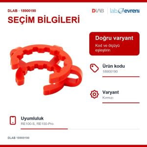 DLAB 18900190 Buharlaştırma Balonu Klipsi Kırmızı