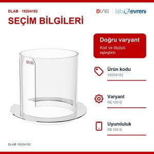 DLAB 18204182 RE100-S Şeffaf Güvenlik Siperi