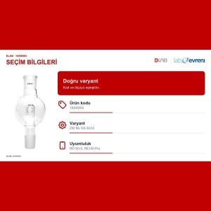 DLAB 18300093 Köpük Tutucu | 250 ML NS 29/32