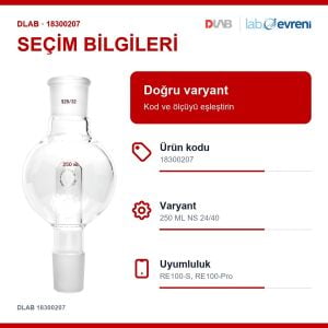 DLAB 18300207 Köpük Tutucu | 250 ML NS 24/40