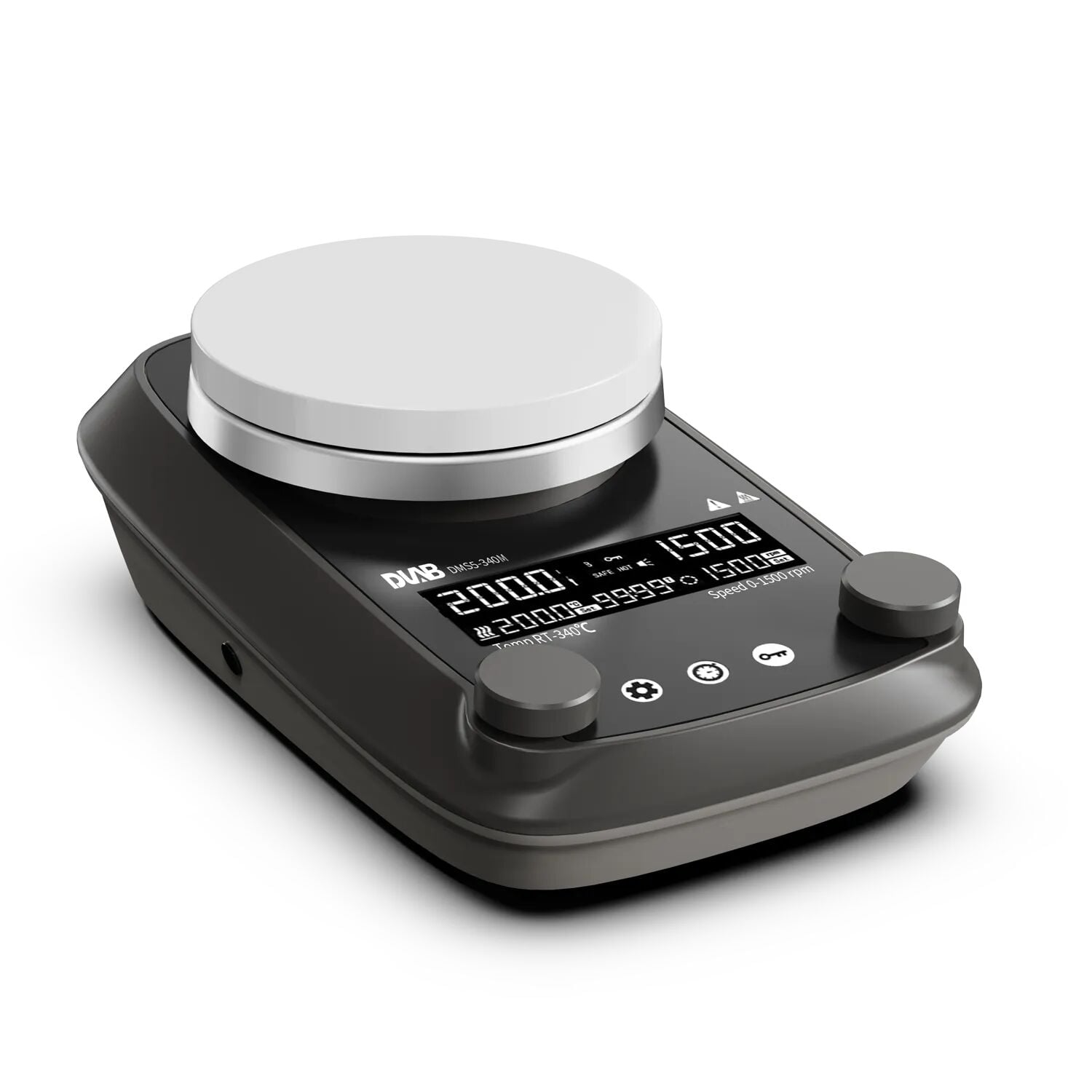 DLAB DMS5-340M Isıtıcılı Manyetik Karıştırıcı | Ø135mm | 340°C | 20L | SADECE CİHAZ