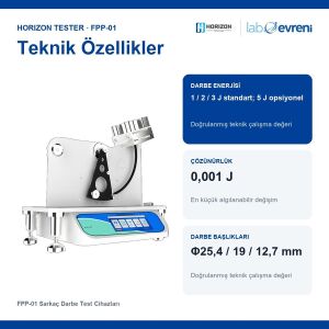 HORIZON TESTER FPP-01 Film Sarkaç Darbe Test Cihazı | 1–5 J