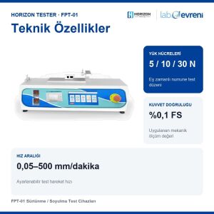 HORIZON TESTER FPT-01 Sürtünme / Soyulma Test Cihazı | 100 °C
